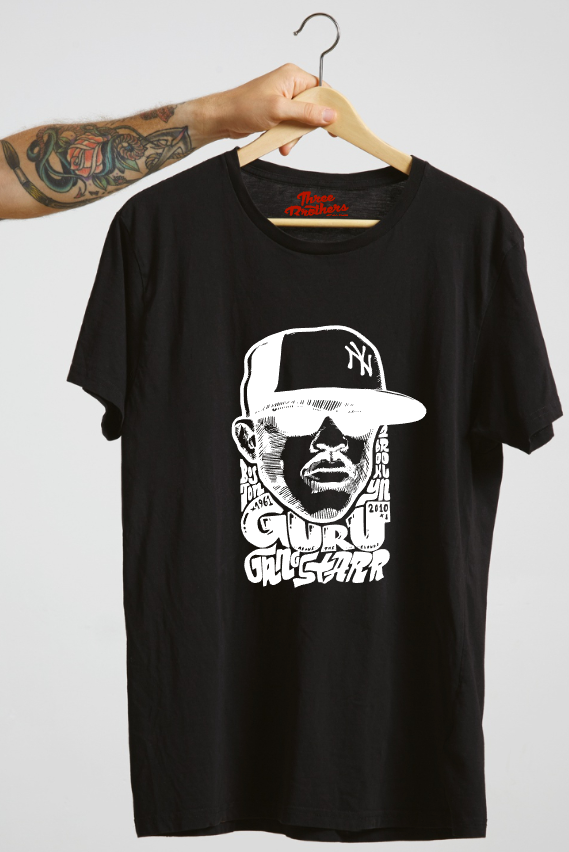 T-shirt GURU GANGSTARR HIP HOP