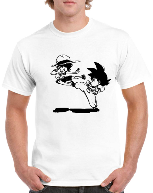 T-shirt MANGA LUFFY VS GOKU
