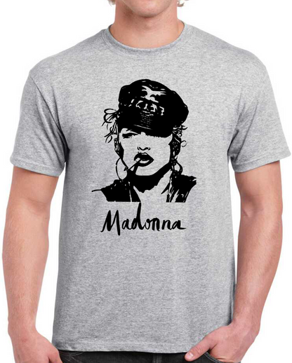 T-shirt Madonna cuir