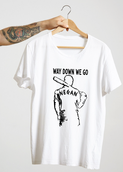 T-shirt  NEGAN WALKING DEAD WAY DOWN WE GO 