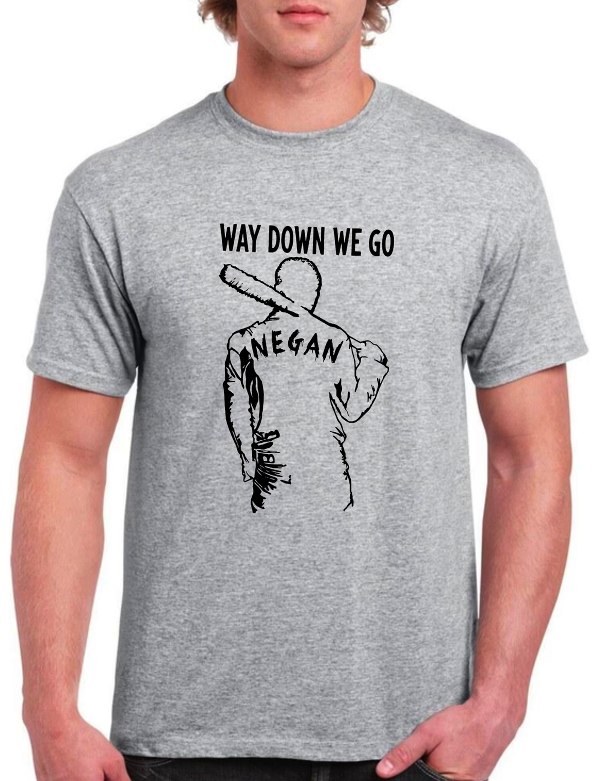 T-shirt  NEGAN, WAY DOWN WE GO WALKING DEAD
