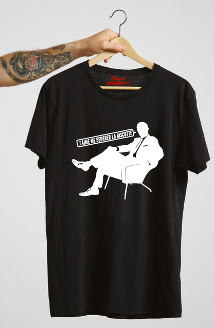 T-shirt OSS 117 J'AIME ME BEURRER LA BISCOTE