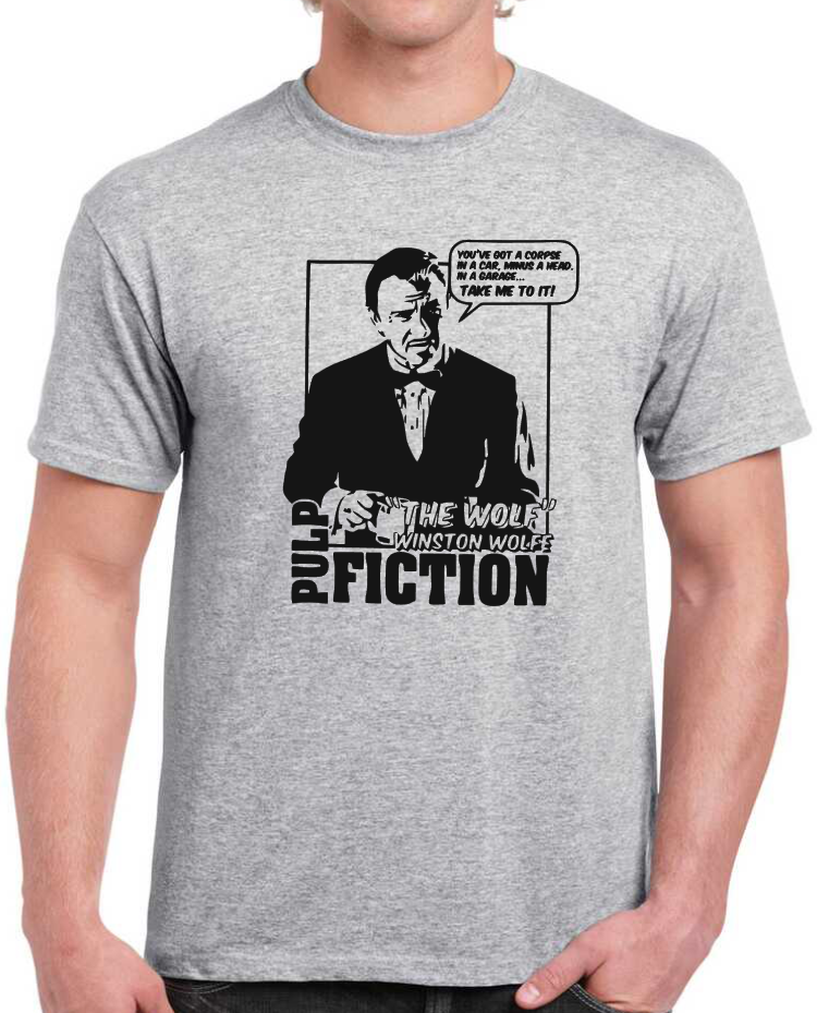 T-shirt THE WOLF PULP FICTION HARVEY KEITEL