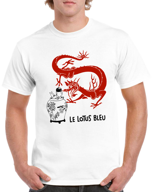 T-shirt TINTIN, LE LOTUS BLEU