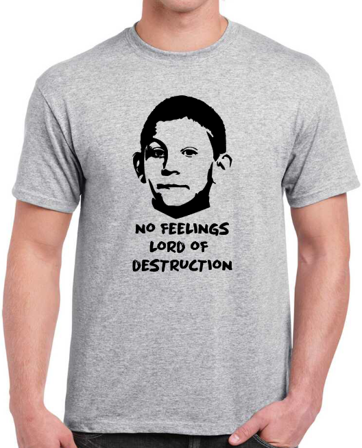 T-shirt  avec DEWEY, serie Malcolm. NO FEELING LORD OF DESTRUCTION