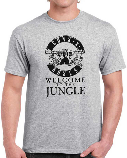 T-shirt avec GUNS N ROSES, WELCOME TO THE JUNGLE