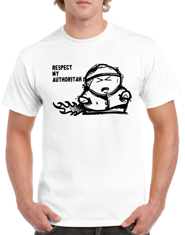 T-shirt avec SOUTH PARK, avec CARTMAN