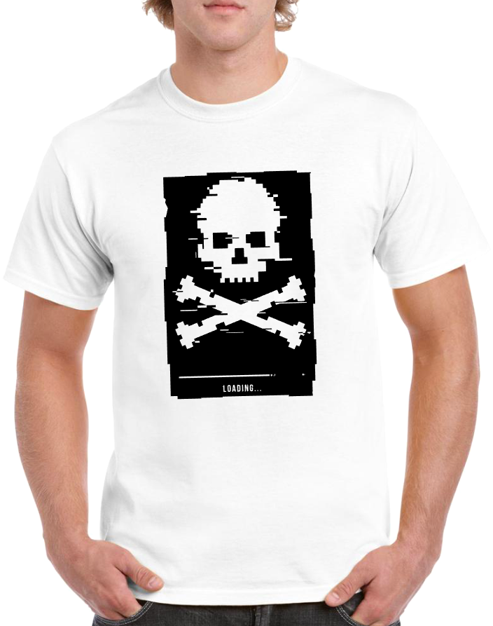 T-shirt loading skull