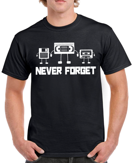 T-shirt never forget disc