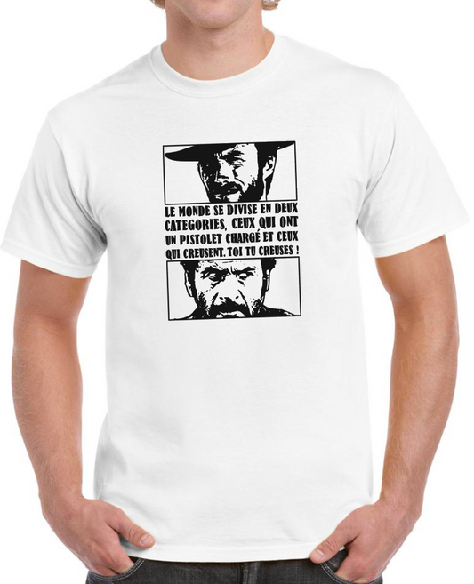 T-shirt the good the bad the ugly, le bon la brute et le truand