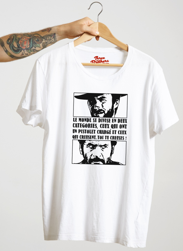 T-shirt the good the bad the ugly, le bon la brute et le truand