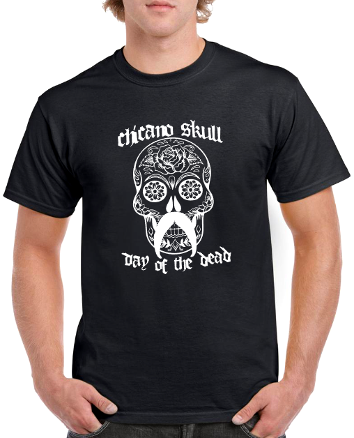 T-shirt CHICANO SKULL, DAY OF THE DEAD