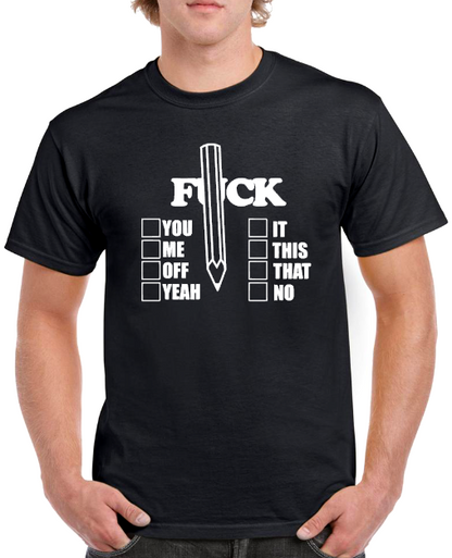 T-shirt FUCK OPTIONS