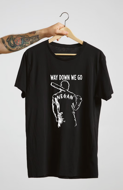 T-shirt  NEGAN WALKING DEAD WAY DOWN WE GO 