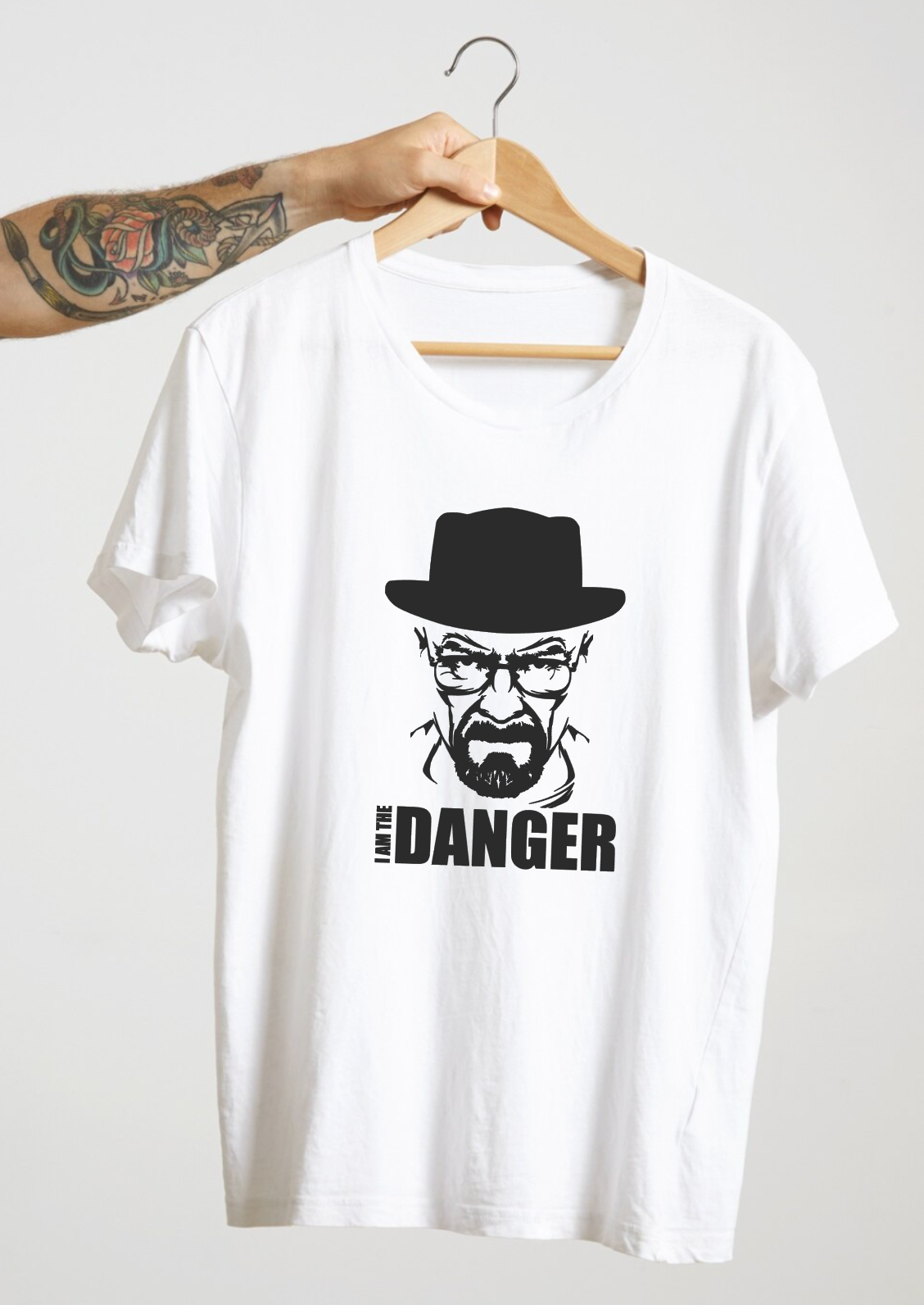 T-shirt WALTER WHITE, BREAKING BAD : I AM THE DANGER