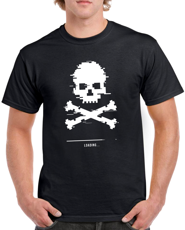 Tee shirt loading skull chargement