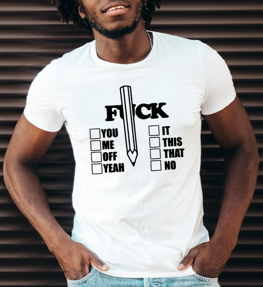 T-shirt FUCK Options