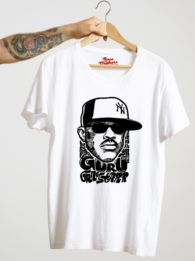 T-shirt GURU GANGSTARR HIP HOP