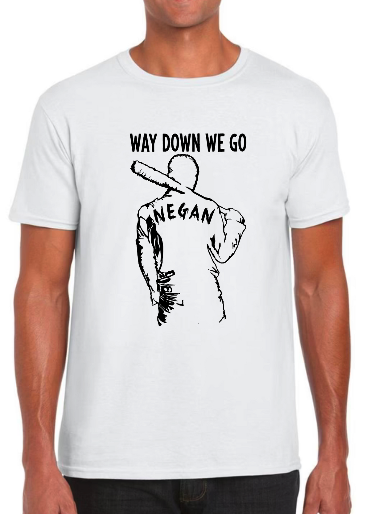 T-shirt  NEGAN, WAY DOWN WE GO WALKING DEAD