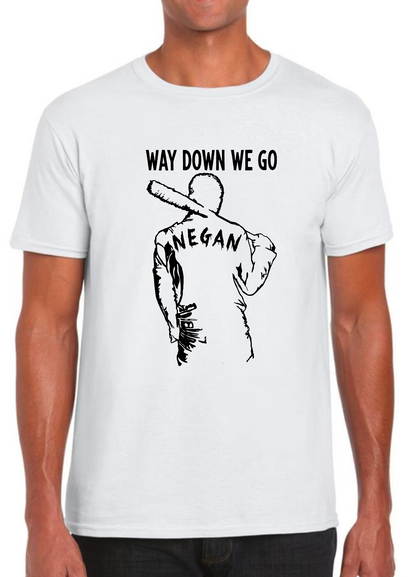 T-shirt  NEGAN, WAY DOWN WE GO WALKING DEAD