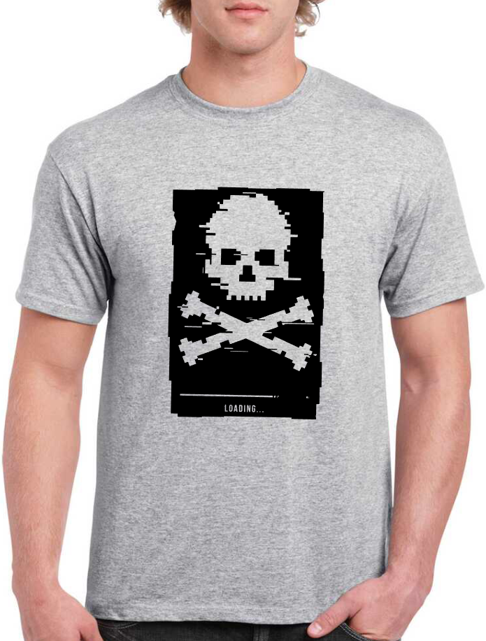 T-shirt loading skull