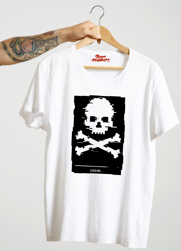Tee shirt loading skull chargement