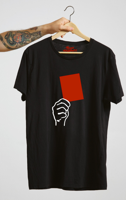 T-shirt carton rouge red card