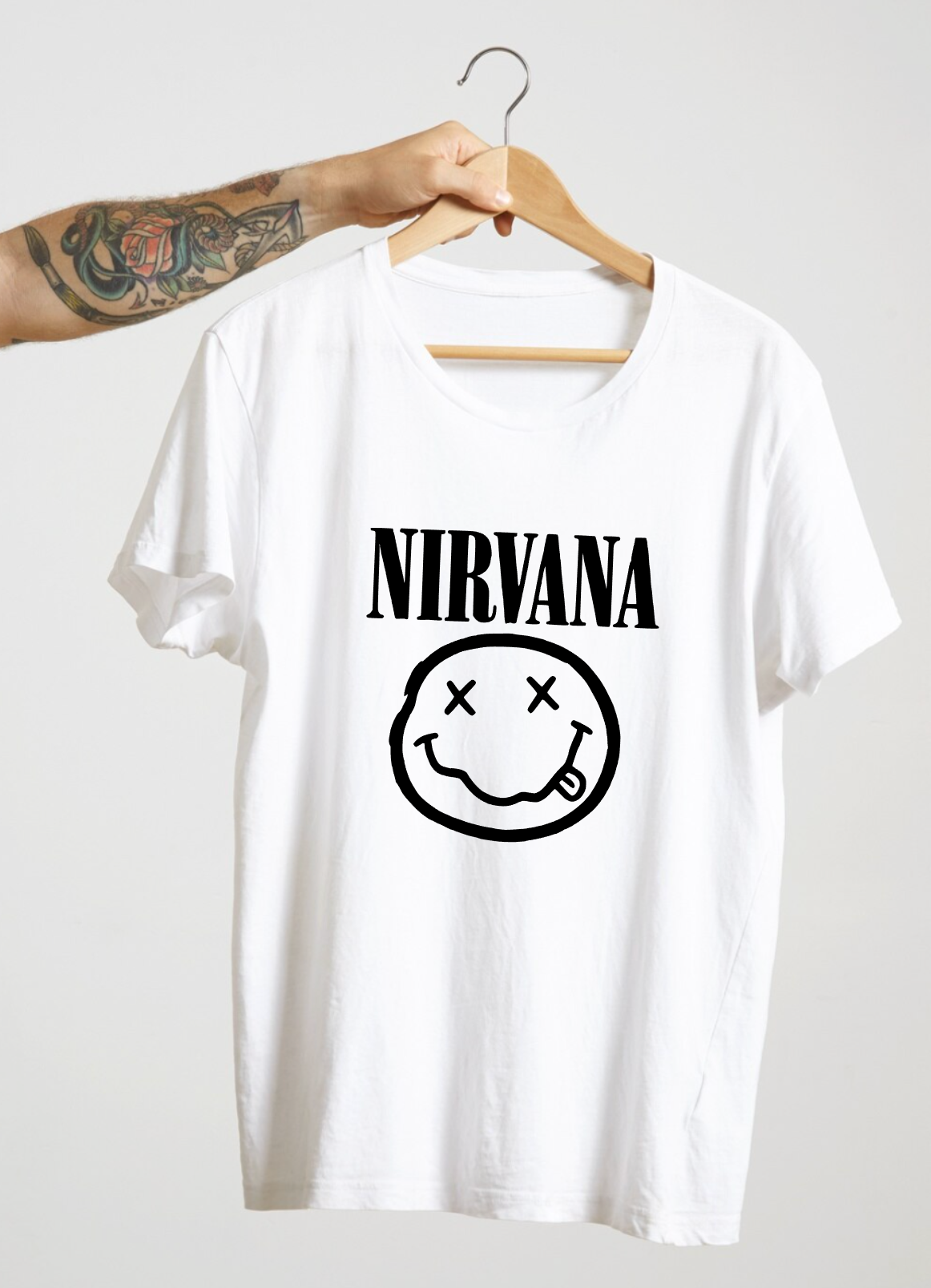 T-shirt NIRVANA SMEELS LIKE TEEN SPIRIT KURT COBAINT-shirt NIRVANA SMEELS LIKE TEEN SPIRIT KURT COBAIN