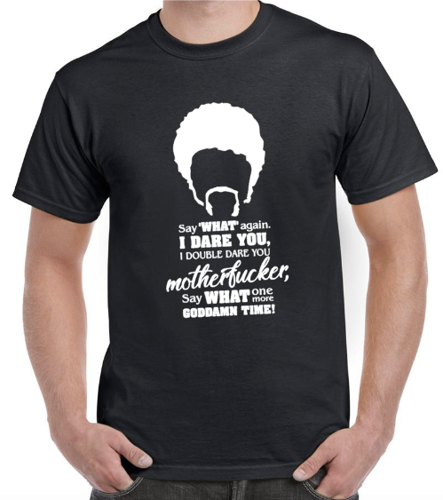 T-shirt with JULES (Samuel L. Jackson) in PULP FICTION