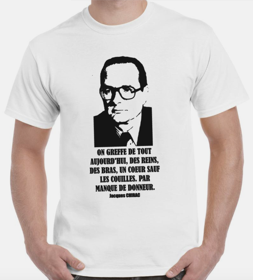 T-shirt avec Jacques CHIRAC