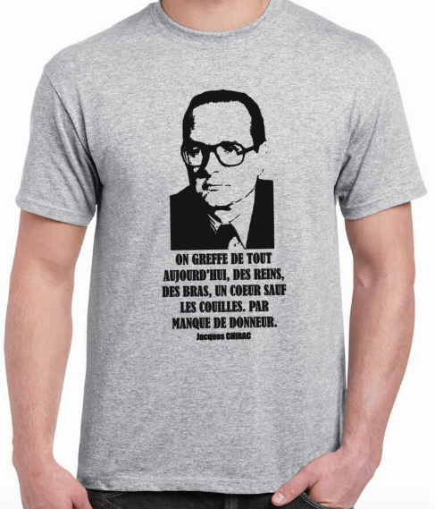 T-shirt with Jacques CHIRAC