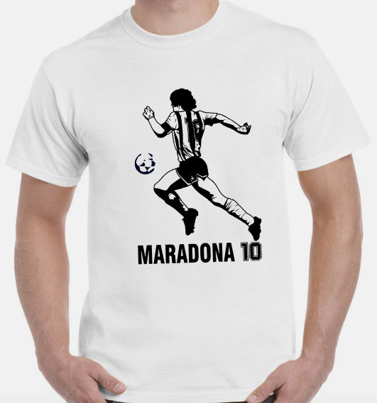 T-shirt with MARADONA