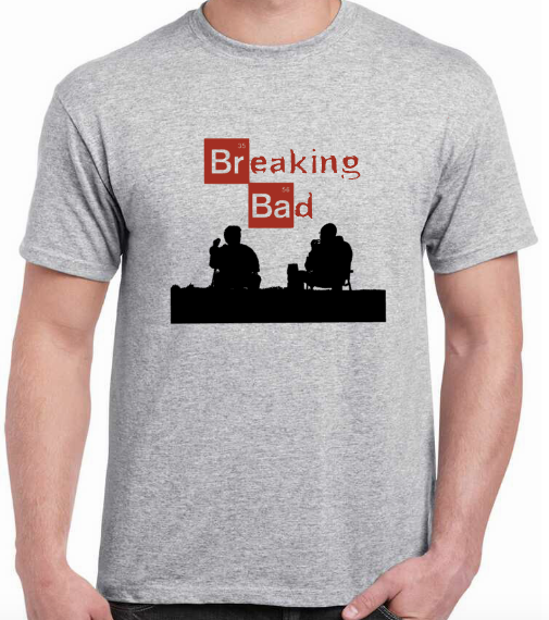 T-shirt with WALTER WHITE and JESSE PINKMAN in BREAKING BAD