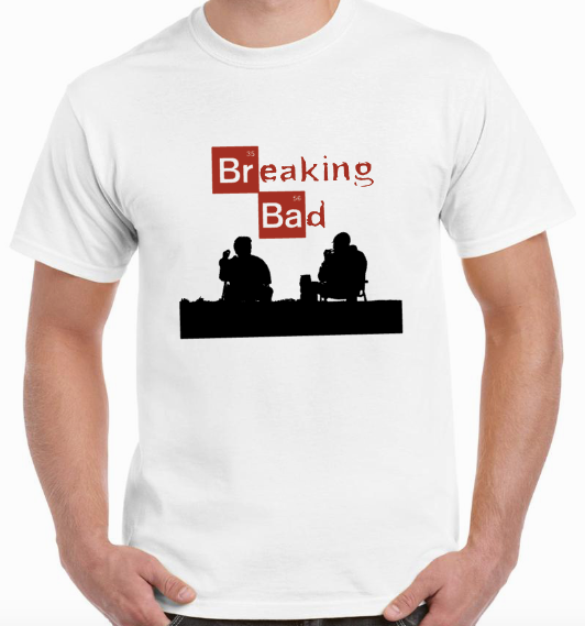 T-shirt with WALTER WHITE and JESSE PINKMAN in BREAKING BAD