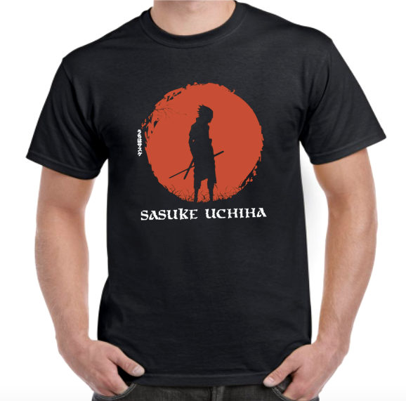 T-shirt with SASUKE UCHIHA