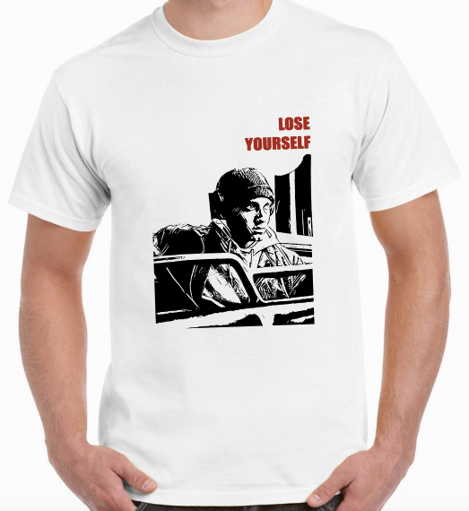 T-shirt with EMINEM, LOSE YOURSELF