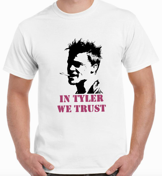 T-shirt with TYLER DURDEN, FIGHT CLUB