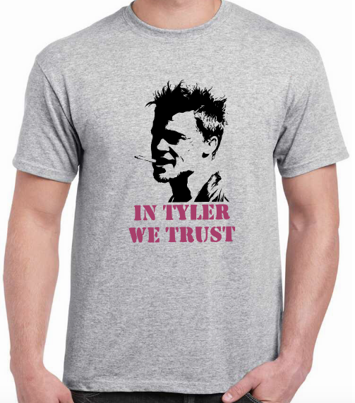 T-shirt with TYLER DURDEN, FIGHT CLUB