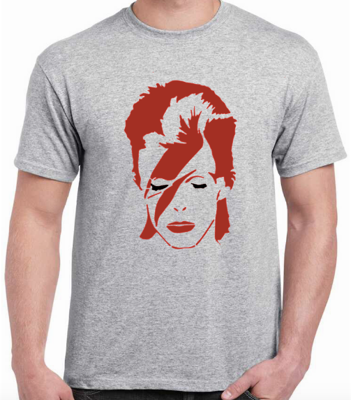 T-shirt with DAVID BOWIE