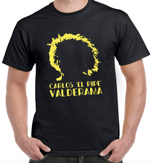 T-shirt with CARLOS VALDERAMA 'EL PIPE'