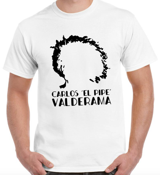 T-shirt with CARLOS VALDERAMA 'EL PIPE'