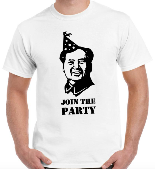 T-shirt with MAO ZEDONG, JOIN THE PARTY