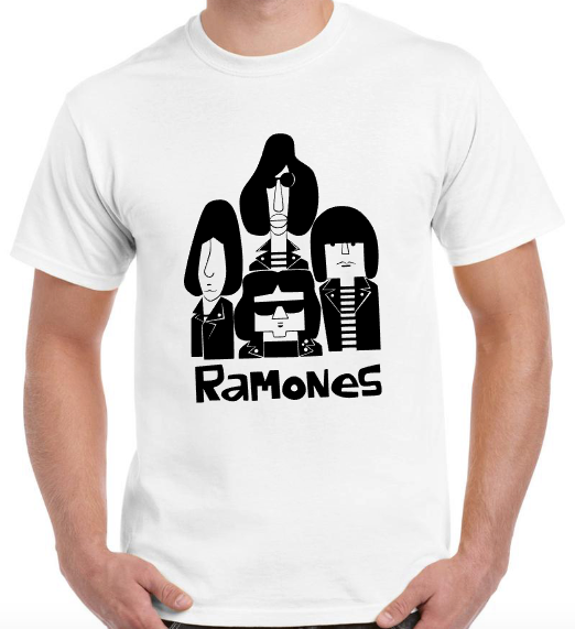 T-shirt with RAMONES