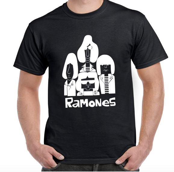 T-shirt with RAMONES