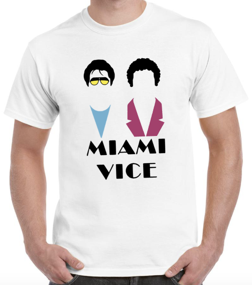 T-shirt  MIAMI VICE, CROCKET et TUBBS