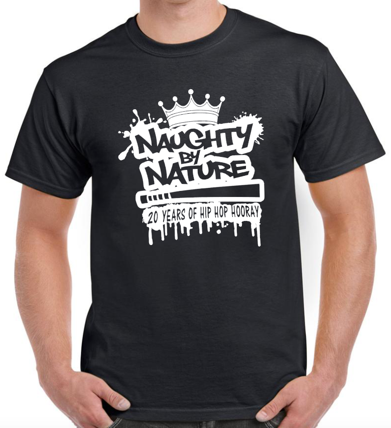 T-shirt NAUGHTY BY NATURE, 20 YEARS OF HIP HOP HOORAY