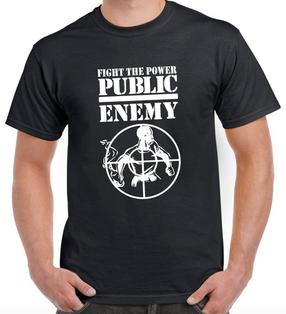 T-shirt with PUBLIC ENEMY, FIGHT THE POWER