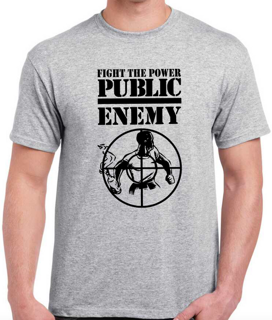 T-shirt with PUBLIC ENEMY, FIGHT THE POWER