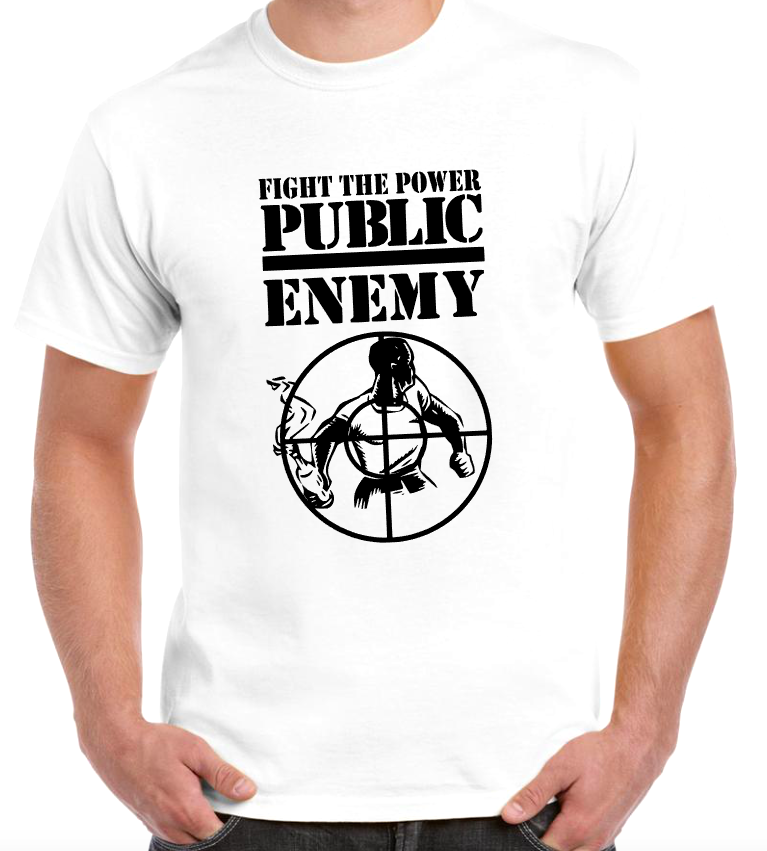 T-shirt with PUBLIC ENEMY, FIGHT THE POWER