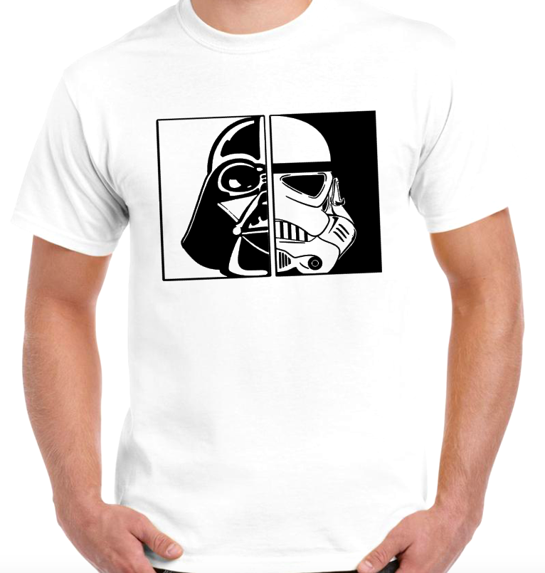 T-shirt STAR WARS avec DARK VADOR et STORMTROOPER